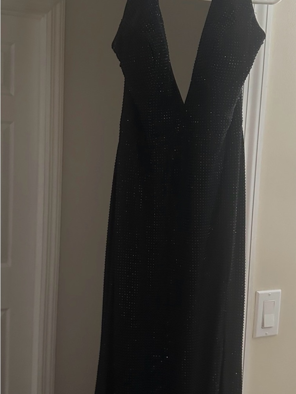 Portia and Scarlett Black Sparkle Maxi Gown